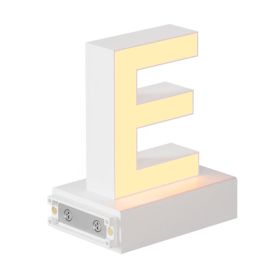 Magnetic LED Light Capital Letter, (E) H3.7" 3000K