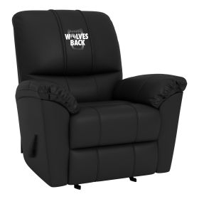 Freedom Rocker Recliner with Minnesota Timberwolves Wolves Back Playoffs Logo