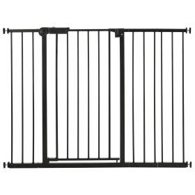 Baby Gate, 26-48 Inches Adjustable Width, 36 Inches High Dog Gate, Easy Step Walk Thru, for Child Pet Security, Pressure Mount Kit, Wall Cups