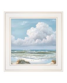 "Beautiful Day II" by Artisan Georgia Janisse, Ready to Hang Framed Print, White Frame