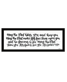 "May the Lord Bless You and Keep You" by Imperfect Dust, Ready to Hang Framed Print, Black Frame