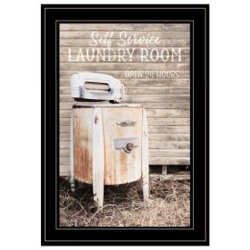 "Laundry Room" by Lori Deiter, Ready to Hang Framed Print, Black Frame