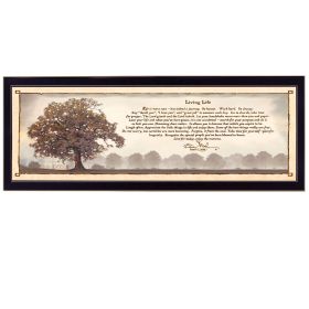 "Living Life" By Bonnie Mohr, Printed Wall Art, Ready To Hang Framed Poster, Black Frame