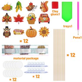 12 Packs Rhinestones Painting Art Kit (Option: W13732769)