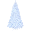 FCH 7ft 1346 Branches Automatic Tree Structure PVC Material 500 Lights Cool Color 8 Modes Christmas Tree White